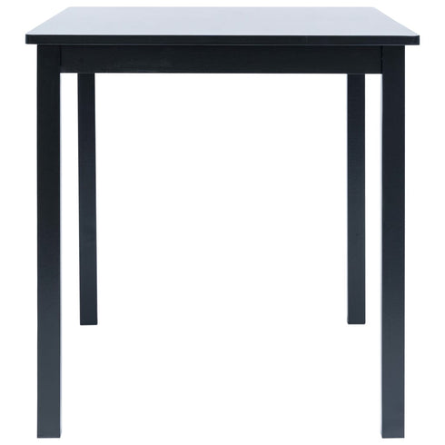 Maison Madeleine -  5 Piece Dining Set Solid Rubber Wood Black